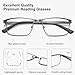 EYECEDAR 5-Pack Reading Glasses for Men Metal Frame Spring Hinges with Computer Readers 2.00