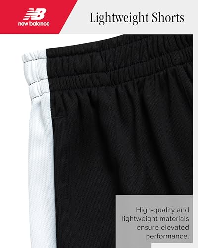 New Balance Boys Athletic Shorts - 2 Pack Moisture-Wicking Performance Mesh Running and Sports Shorts for Boys for (4-20)2