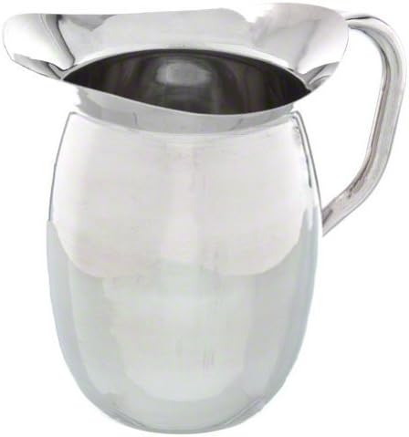 Update International BP-3 - Jarra de campana de acero inoxidable, redonda, brillante, 96 onzas, juego de 6