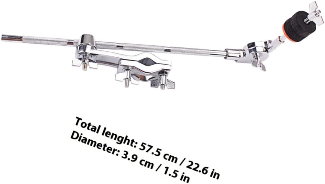 ULTECHNOVO Drum Cymbal Boom Arm with Adjustable Extension Clamp Set Metal Drum Extension Arm Clamp Holder for Percussion Hardware Mounting for Live Performance