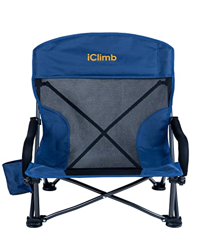 Iclimb Low Wide Beach Camping Folding Chair With Side Pocket And Carry Bag thumb #8