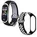 Th-some Bracelet pour Xiaomi Mi Band 4/ 3, Bracelet de Remplacement en Silicone pour Bracelet de Rechange Mi Band 4/ 3 Sangles, Bracelet de sport Compatible avec Xiaomi Mi Band 4/ 3