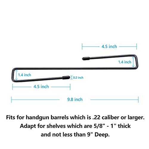 Adoreal Gun Rack With Pistol Magazine Holder Gun Safe Shelf Or Stack On Gun Cabinet, Gun Safe Accessory #TOP4