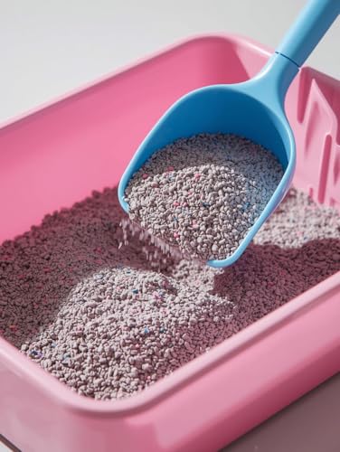 Image of Pawjoy Lavender Scented Bentonite Cat Litter 2kg Travel Pack | 100% Natural Clumping Clay | 99.9% Dust-Free | Odour Lock Technology | Gentle on Paws | Scoopable Litter Sand for All Cat Breeds