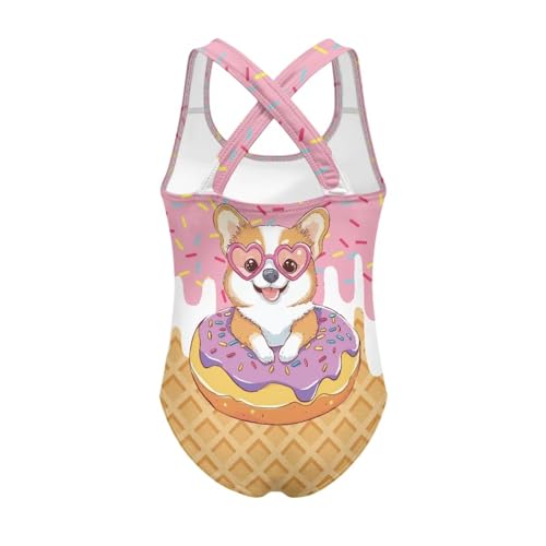 Image of Girls One Piece Swimsuits Size 5-14 Kawaii Gymnastics Leotard for Beach Vacations