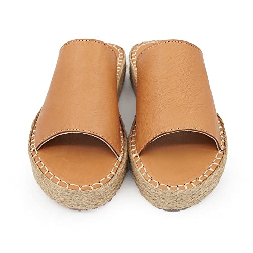 Sandales compensées Bonateks Femme Marron 37 au chaussant raffiné