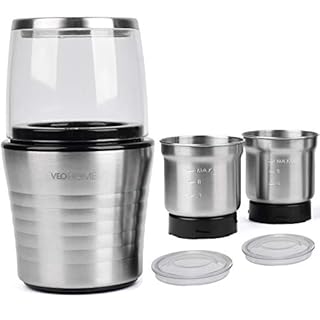 Macina Caffe elettrico VeoHome macinino semi di lino,oleosi,papavero e spezie