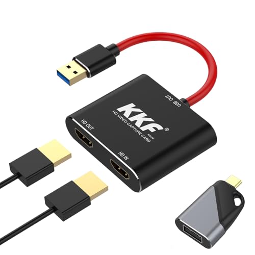 KKF Capture Card, 4K HDMI Capture Card for Switch,Video Capture Card for Streaming and Recording PS5...