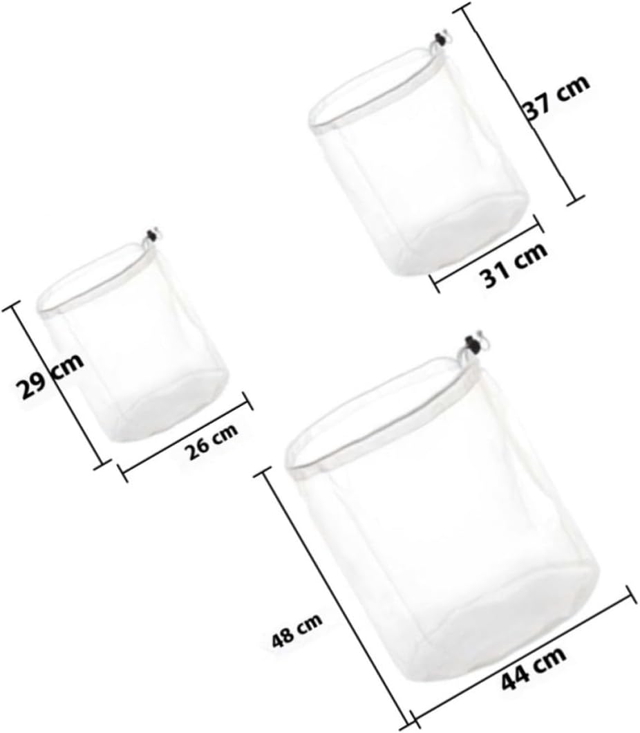3pcs Mesh Laundry Bags Drawstring Nylon Washing Pouches image 2