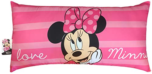Jay Franco Disney Minnie Mouse Love Decorative Body Pillow Cover - Kids Super Soft 1-Pack Bed Pillow Cover - Measures 20 Inches x 54 Inches (Official Disney Product)