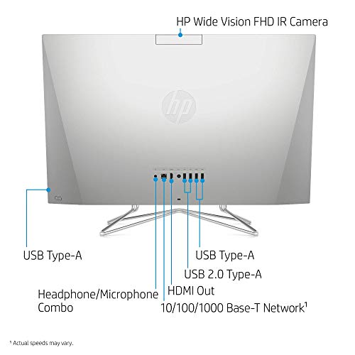 Hp 27-Inch Touchscreen All-In-One Desktop Computer, Amd Ryzen 5 4500U Processor,16 Gb Ram, 512 Gb Ssd, Windows 10 Home (27-Dp0160, Silver) (Renewed) #TOP3