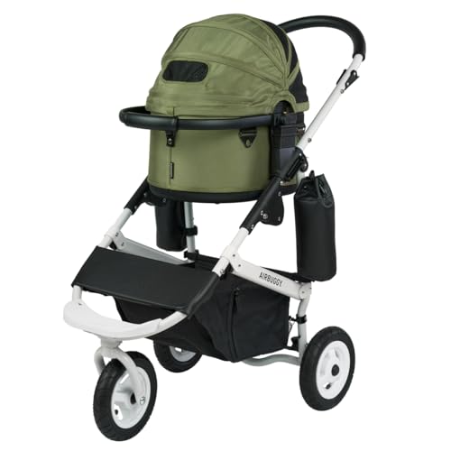 AIRBUGGY DOME3 SMALL SET WHITE FRAME×MOSS GREEN AD3953 �G�A�o�M�[�h�[���R�X���[���Z�b�g �z���C�g�t���[��×���X�O���[���R�b�g �ω׏d10kg �����^���E���^���p �܂肽���݉� �R�b�g�n���h���t�� ���T