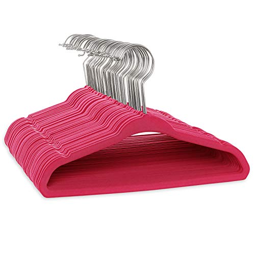 Casafield 50 Velvet Baby Hangers - 11" Size for Infant & Toddler Clothes