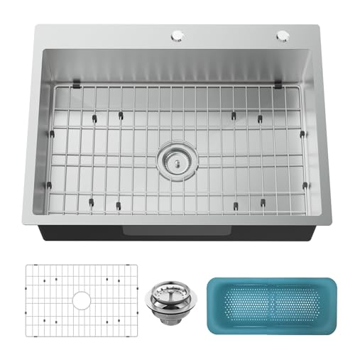 KOARDINK 30x22 Inch Stainless Steel Kitchen Sink - Drop In