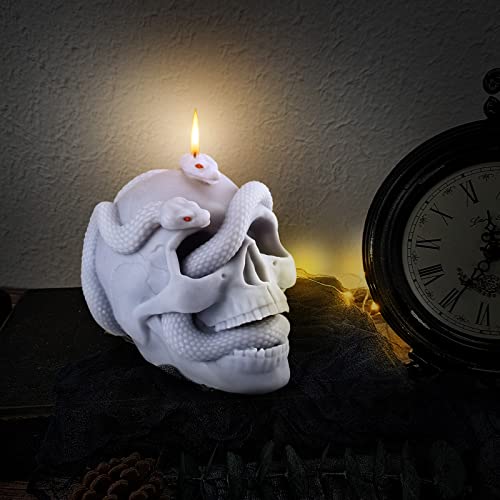 3D Snake Skull Silicone Mold For Resin Large #TOP5