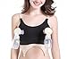 Hands-Free Nursing Pumping Bra Adjustable Breast-Pumps Holding Bra Suitable for Breastfeeding-Pumps (Black, S)