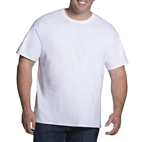Fruit Of The Loom Men's Tall Tag-Free Undershirts, Big Man-Crew-3 Pack, 5X-Large #TOP1
