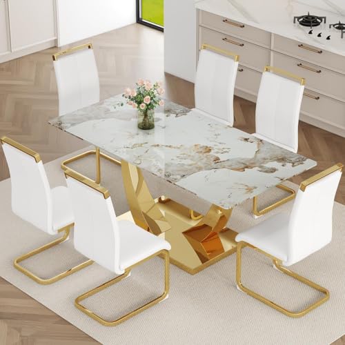 NYEESS 71-inch Marble Set