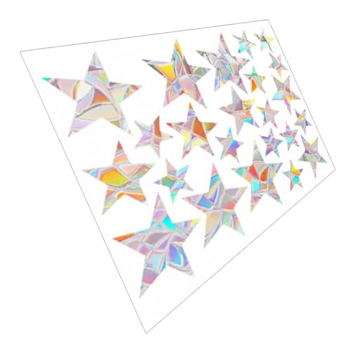 VALICLUD Pegatina Ventana Prisma Decorativa PVC Protección Aves Reflectante para Decoración Dormitorio Cocina Sala Fácil Aplicación Removible Reutilizable