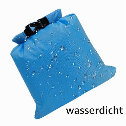 kuou 6 Stück wasserdichte Aufbewahrungsbeutel, 1,5/2,5/3/3,5/5/8L Lightweight Trockenbeutel Polyester Packsäcken Dry Bag Set für Wassersport Wandern Camping(Mehrfarbig)