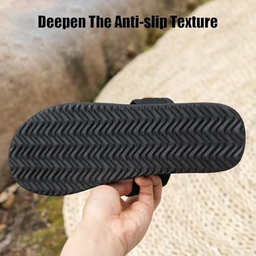 EDAT Women's Comfortable Breathable Mesh Flip Flops, Breathable Mesh Sandals Beach Sandals, Hollow Slide Flats Beach3