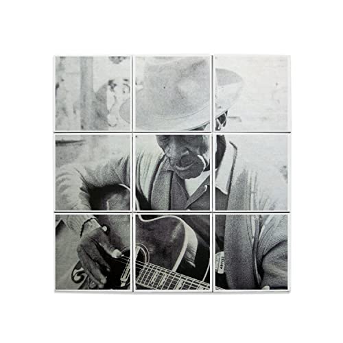Carreaux Céramique Photo Guitariste Mosaïque Murale Salon 60x60cm