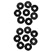 HEALLILY Vibration Pad 16 Pcs Rubber Isolation Pad Rubber Pads Black Rubber Flat Washer Household Appliances Rubber Grommets s for Bolts Anti Vibration Pads for Washer Air Round Equipment