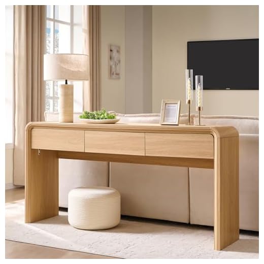 Modern 63'' Console Table with Storage