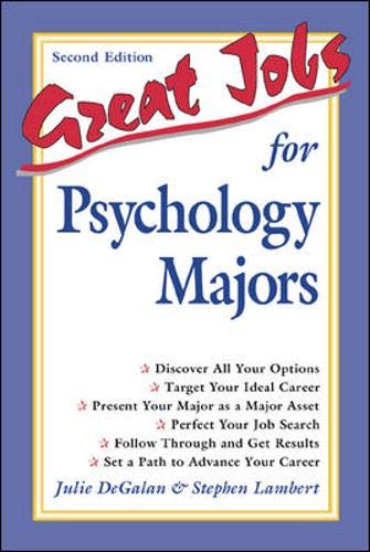Great Jobs for Psychology Majors (Great Jobs For…Series)
