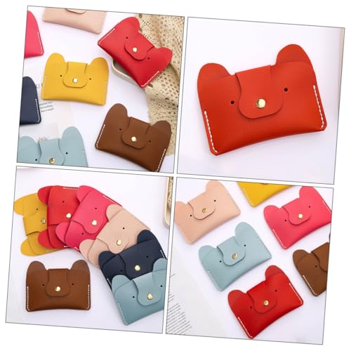 Beaupretty Selbstgemacht Pu Taschen Strickset Hund Cartoon Anfänger Bastelset für Münzbeutel Handgefertigt Geschenk Zubehör