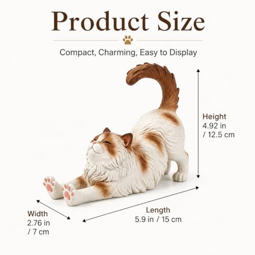 benesowud Cat Phone -Shaped Phone Standi 5.90Inch Phone Mount for Office、Home Decor, for Cat Lovers & Ladies — view 2