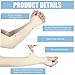 Janmercy 9 Pairs Elder Skin Protector Sleeves Thin Skin Arm Sleeve Bruise Protective from Abrasions Tear Sun Exposure Compression Bruising Arm Protective for Men Women
