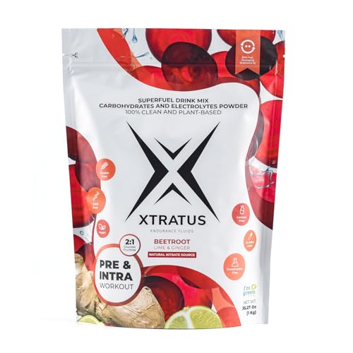 Image of Beetroot (Nitrate) Lime and Ginger - Superfuel Sports Drink Powder with carbohydrates and Minerals. Natural Source of Nitrate. Nitric Oxide. Pre and Intra Training. 35,27Oz.