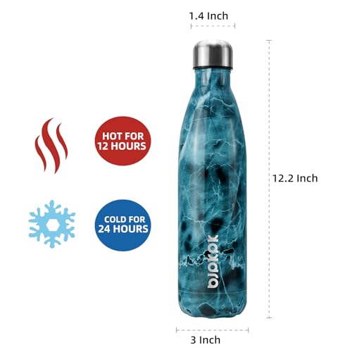 Image of BJPKPK 25oz Insulated Water Bottles Stainless Steel Sports Water Bottles Keep Cold for 24 Hours and Hot for 12 Hours,Marble Ocean