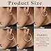 Rose Gold Hoop Earrings Thick Chunky Gold Hoops Hypoallergenic Large Rose Gold Hoop Lightweight Big Hoop Earrings For Women 50mm