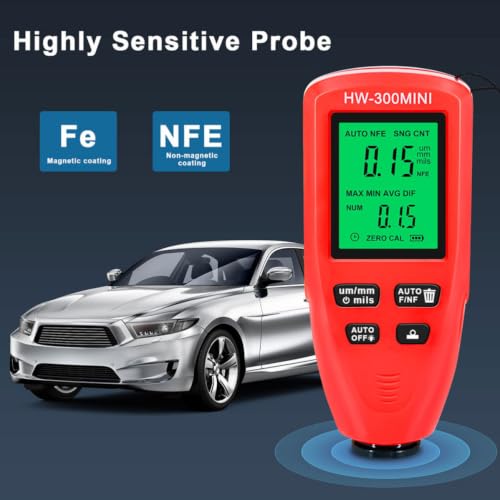 Medidor Digital de Espesor de Recubrimiento para Autos miniatura 4