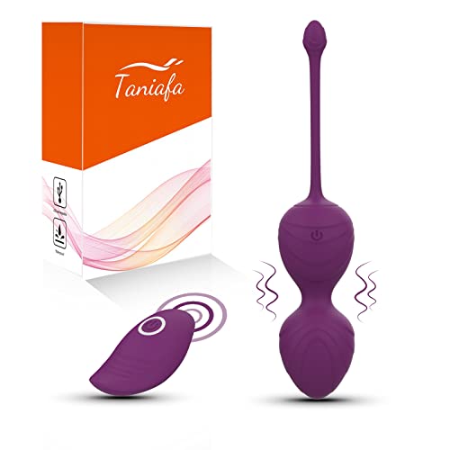 Kegel Balls for Women, Taniafa Kegel Exercise Weight Balls for Tightening, Strengthen Pelvic Floor Muscles & Bladder Control, 360Â° Flexible Silicone, Kegel Ball for Beginners to Advanced, 10 Modes