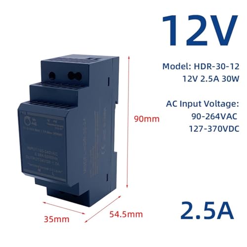 Alimentation de commutation HDR-30 transformateur 24V pilote LED mince escalier - 2