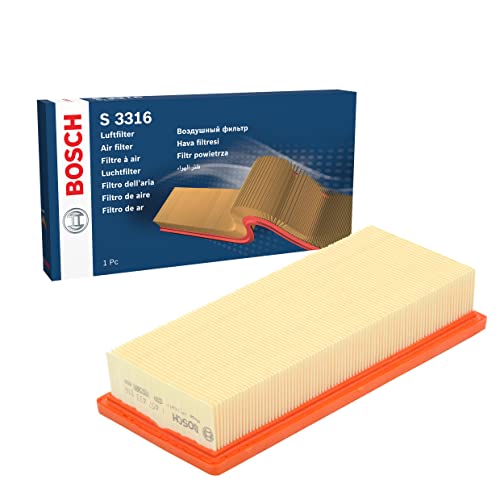Bosch S3316 Luftfilter für Autos - reinigt angesaugte Luft von Partikeln - hohe Nass- und Reißfestigkeit