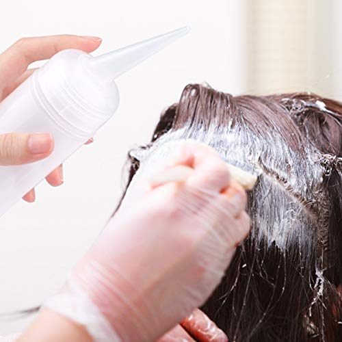 driew Frascos aplicadores para cabelo, frasco de compressão de cabelo de 142 g com bico angular apli