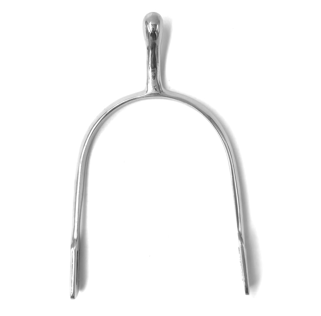 Equine Smile ES1093 Gooseneck Spurs Gooseneck Equestrian Spurs Riding Spurs Track High Quality Stainless Steel (Mens 45mm) - Image 3