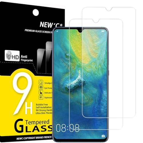 NEW'C 2 Stück für Huawei Mate 20x für Panzerglas, Frei von Kratzern, 9H Festigkeit, HD Bildschirmschutzfolie, 0.33mm Ultra-klar, Ultrawiderstandsfähig