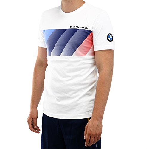 PUMA Men's BMW MSP Graphic Tee, White, Large