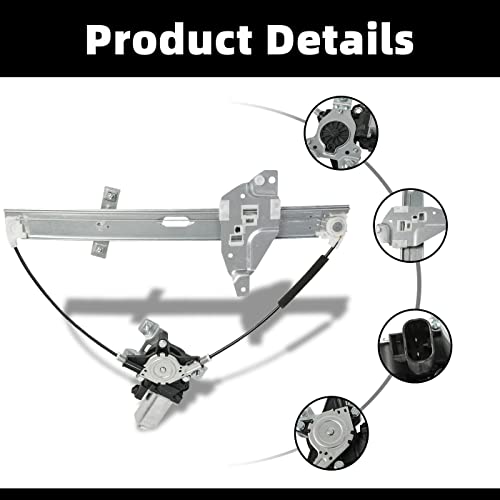 DEAL AUTO ELECTRIC PARTS New 1pc Power Window Regulator With Motor Assembly For 00-05 Impala Compatible with Front Driver (Left) Side