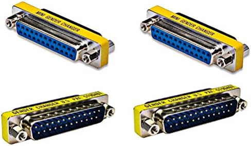 Top-Longer 25 Pin 2 Male to Male 2 Female to Female Parallel DSUB Gender Changer Adapter - DSUB - IEEE-1284 - D25 - Cable Converter - Port Adapter