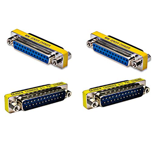 Top-Longer 25 Pin 2 Male To Male 2 Female To Female Parallel Dsub Gender Changer Adapter - Dsub - Ieee-1284 - D25 - Cable Converter - Port Adapter #TOP3