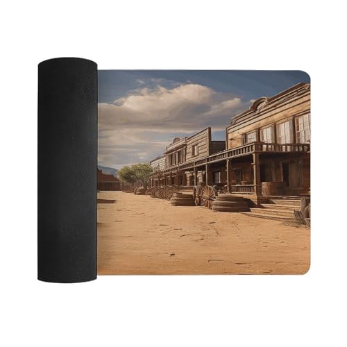 Alfombrilla de escritorio impermeable Old Wild West Cowboy miniatura 3