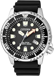 Citizen Men's Analogue Eco-Drive Watch with a Rubber Band Promaster Marine