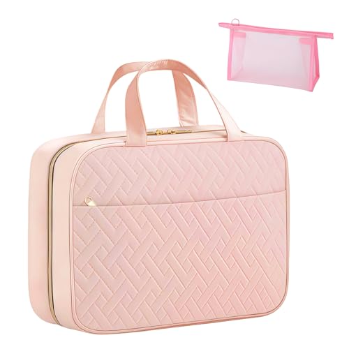 Focenat Neceser Viaje Mujer, Bolsa de Aseo Mujer, Neceser Colgante, Bolsa de Maquillaje Grande, Neceser Maquillaje Organizador para Mujeres y Niñas