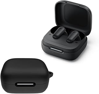 سماعات أذن ساوند كور R50i NC مع حافظة واقية مجانية، بلوتوث لاسلكي 5.3، وقت تشغيل 45 ساعة، تقليل الضوضاء بالذكاء الاصطناعي، مشغلات صوت جهوري كبيرة 10 ملم، 22 إعداد مسبق لمعادل الصوت IP54 من انكر أسود